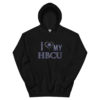 HBCU LOVE Blue and White Unisex Hoodie